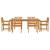 Set de masă pentru grădină 7 pcs Maro lemn masiv de acacia GartenMobel Dekor