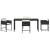 Set de masă pentru grădină 5 pcs Negru poliratan GartenMobel Dekor