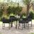 Set de masă pentru grădină 5 pcs Negru poliratan GartenMobel Dekor