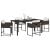 Set de masă pentru grădină 5 pcs Maro poliratan GartenMobel Dekor