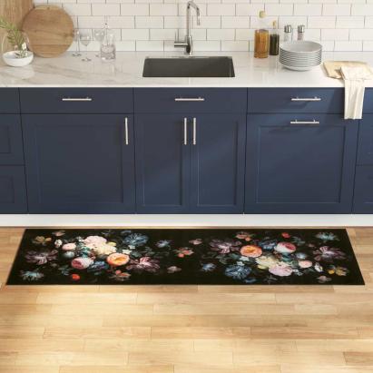 Covor de bucătărie Floral Flori 60 x 180 cm Catifea GartenMobel Dekor