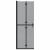 Perete de duș Walk-in Negru și transparent închis 70 x 190 cm GartenMobel Dekor