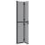 Perete de duș Walk-in Negru și transparent închis 70 x 190 cm GartenMobel Dekor