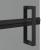 Perete de duș Walk-in Negru și transparent închis 80 x 190 cm GartenMobel Dekor
