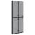 Perete de duș Walk-in Negru și transparent închis 80 x 190 cm GartenMobel Dekor