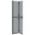 Perete de duș Walk-in Negru și transparent închis 80 x 190 cm GartenMobel Dekor