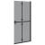 Perete de duș Walk-in Negru și transparent închis 90 x 190 cm GartenMobel Dekor