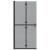 Perete de duș Walk-in Negru și transparent închis 90 x 190 cm GartenMobel Dekor