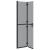Perete de duș Walk-in Negru și transparent închis 90 x 190 cm GartenMobel Dekor