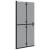 Perete de duș Walk-in Negru și transparent închis 90 x 190 cm GartenMobel Dekor