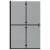 Perete de duș Walk-in Negru și transparent închis 120 x 190 cm GartenMobel Dekor