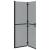 Perete de duș Walk-in Negru și transparent închis 120 x 190 cm GartenMobel Dekor