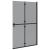 Perete de duș Walk-in Negru și transparent închis 120 x 190 cm GartenMobel Dekor