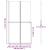 Perete de duș Walk-in Altele auriu și transparent 100 x 190 cm GartenMobel Dekor