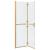 Perete de duș Walk-in Altele auriu și transparent 110 x 190 cm GartenMobel Dekor