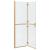 Perete de duș Walk-in Altele auriu și transparent 120 x 190 cm GartenMobel Dekor