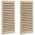 Uși de cabinet 2 pcs Maro 110 x 49.5 x 2.1 cm Lemn masiv de pin GartenMobel Dekor