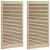 Uși de cabinet 2 pcs Maro 110 x 59.5 x 2.1 cm Lemn masiv de pin GartenMobel Dekor