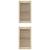 Uși de cabinet Altele cu ușă 2 pcs Maro 140.5 x 39.5 x 2.1 cm GartenMobel Dekor