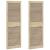 Uși de cabinet Altele cu ușă 2 pcs Maro 140.5 x 49.5 x 2.1 cm GartenMobel Dekor