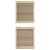 Uși de cabinet Altele cu ușă 2 pcs Maro 140.5 x 59.5 x 2.1 cm GartenMobel Dekor