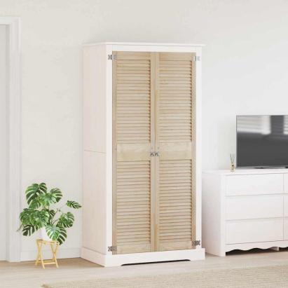 Uși de cabinet 2 pcs Maro 170 x 39.5 x 2.1 cm Lemn masiv de pin GartenMobel Dekor