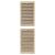 Uși de cabinet 2 pcs Maro 170 x 49.5 x 2.1 cm Lemn masiv de pin GartenMobel Dekor