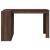 Birou, stejar maro, 123,5x73,5x75 cm, lemn prelucrat GartenMobel Dekor