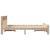 Cadru de pat cu headboard Maro 120 x 200 cm Lemn masiv de pin GartenMobel Dekor