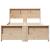 Cadru de pat cu headboard Maro 120 x 200 cm Lemn masiv de pin GartenMobel Dekor