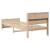 Cadru de pat cu headboard Maro 100 x 200 cm Lemn masiv de pin GartenMobel Dekor