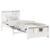 Cadru de pat cu headboard Alb 100 x 200 cm Lemn masiv de pin GartenMobel Dekor
