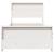 Cadru de pat cu headboard Alb 100 x 200 cm Lemn masiv de pin GartenMobel Dekor