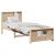 Cadru de pat cu headboard Maro 90 x 200 cm Lemn masiv de pin GartenMobel Dekor