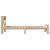 Cadru de pat cu headboard Maro 90 x 200 cm Lemn masiv de pin GartenMobel Dekor