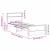 Cadru de pat cu headboard Alb 80 x 200 cm Lemn masiv de pin GartenMobel Dekor
