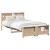 Cadru de pat cu headboard Maro 135 x 190 cm Lemn masiv de pin GartenMobel Dekor
