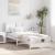 Cadru de pat cu headboard Alb 75 x 190 cm Lemn masiv de pin GartenMobel Dekor