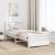 Cadru de pat cu headboard Alb 75 x 190 cm Lemn masiv de pin GartenMobel Dekor
