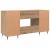 Birou cu raft stejar artizanal 140 x 50 x 75 cm Lemn compozit GartenMobel Dekor