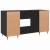 Birou cu raft Stejar negru 140 x 50 x 75 cm Lemn compozit GartenMobel Dekor