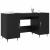 Birou cu raft Stejar negru 140 x 50 x 75 cm Lemn compozit GartenMobel Dekor