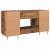Birou cu raft cu ușă Lemn vechi 140 x 50 x 75 cm Lemn compozit GartenMobel Dekor