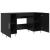 Birou cu raft Stejar negru 140 x 50 x 75 cm Lemn compozit GartenMobel Dekor