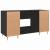 Birou cu raft Stejar negru 140 x 50 x 75 cm Lemn compozit GartenMobel Dekor