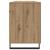 Birou cu raft stejar artizanal 140 x 50 x 75 cm Lemn compozit GartenMobel Dekor