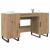 Birou cu raft stejar artizanal 140 x 50 x 75 cm Lemn compozit GartenMobel Dekor