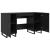 Birou cu raft Stejar negru 140 x 50 x 75 cm Lemn compozit GartenMobel Dekor