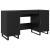 Birou cu raft Stejar negru 140 x 50 x 75 cm Lemn compozit GartenMobel Dekor