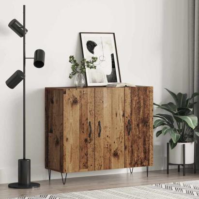 Bufet Lemn vechi 90 x 34 x 80 cm Lemn compozit GartenMobel Dekor